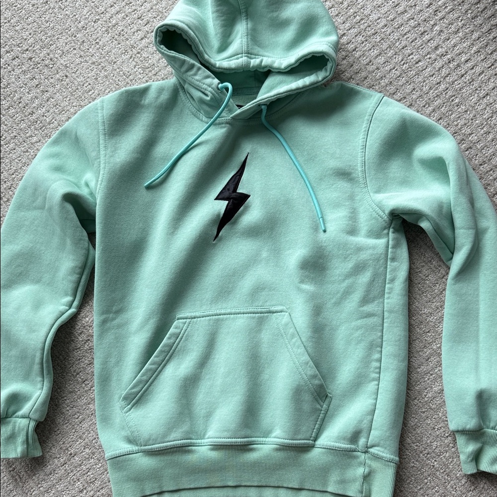 Mint Green Bruce Bolt Lightning Bolt Hoodie